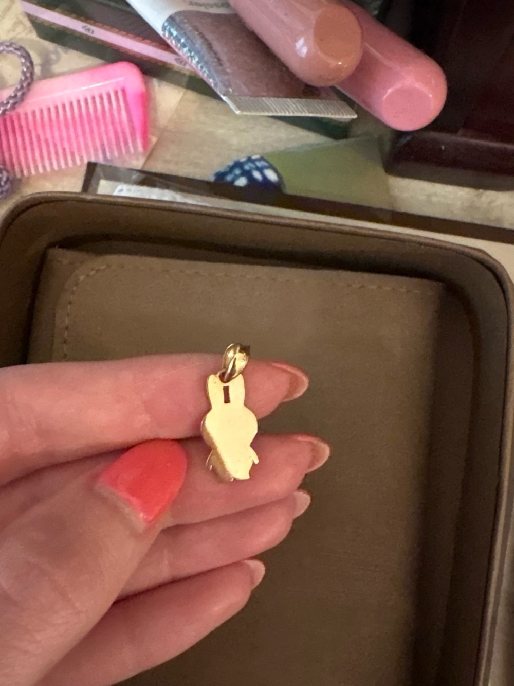 Miffy 14k Bunny Charm Pendant - Picture 2 of 2